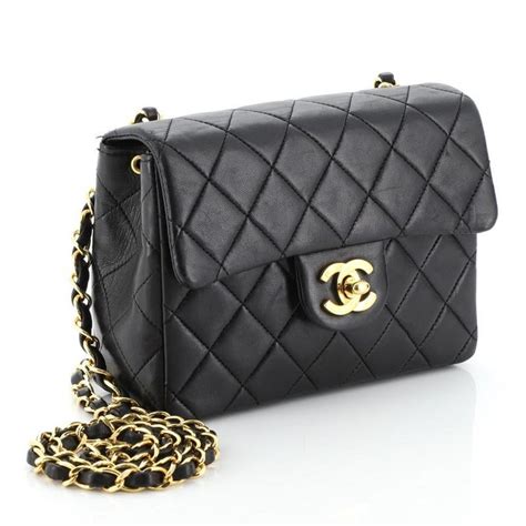 chanel vintage square classic single flap bag quilted lambskin mini|chanel lambskin mini flap bag.